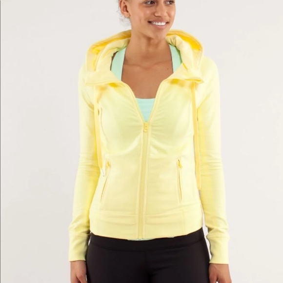 lululemon athletica Jackets & Blazers - Lululemon Yellow Rejuvenate Hoodie